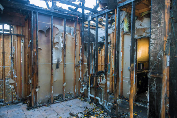 Professional Soot Cleanup technician working in Roebling, NJ